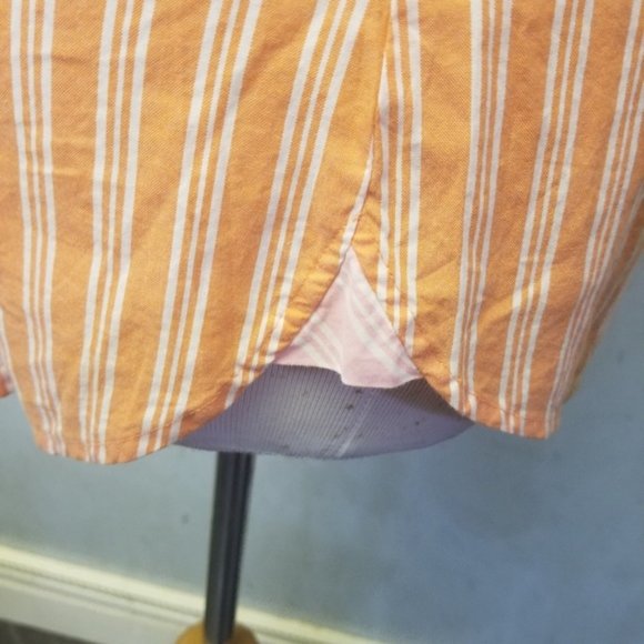 J.Crew orange striped button down size XS (P25) - Picture 8 of 8
